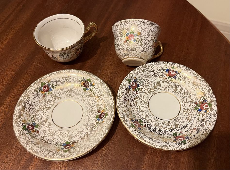 Conjunto de 2 chavenas de cafe vintage