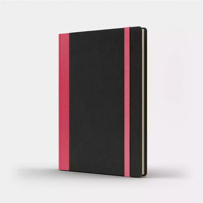 Notatnik A5 Pro M+ Linia Czarny/Różowy. Nowy Produkt