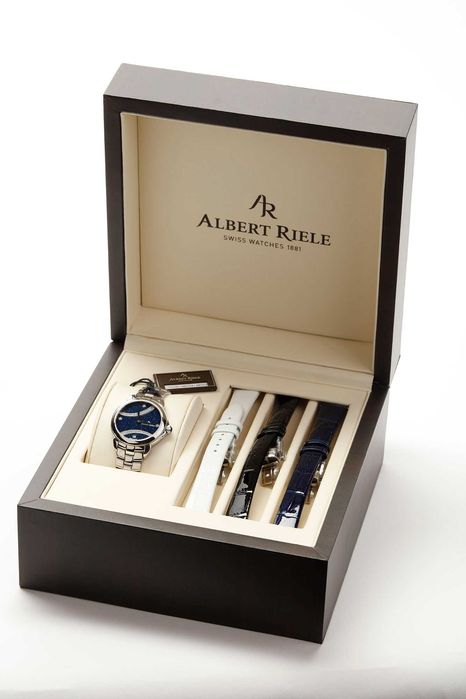 zegarek Albert Rielle z diamentami  nowy szwajcarski