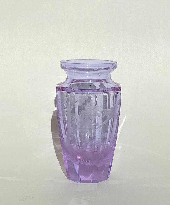 Jarra lapidada Cristal Moser