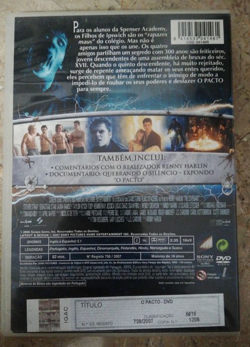 DVD o  Pacto.      .