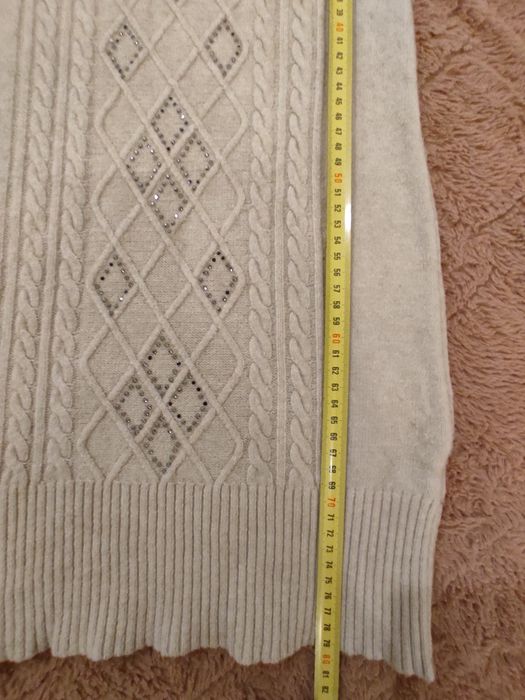 Phuong Mai Długi Sweter 36/38 Angora i Wiskoza