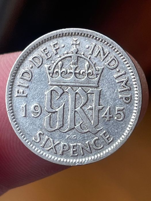 Moeda em prata  Georgivs VI 1945