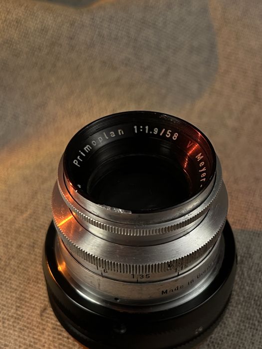 Obiektyw Meyer-Optik Görlitz Primoplan Red ,,V,, 1,9/58 mm