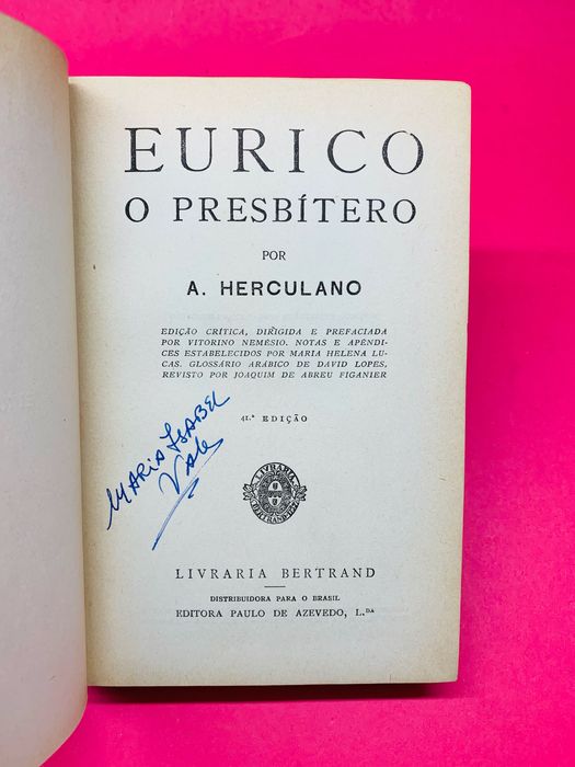 Eurico, o Presbítero - A. Herculano