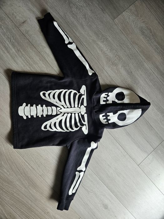 Bluza z kapturem H&M 110/116 cm szkielet halloween