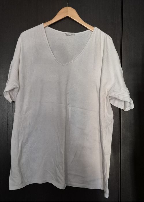 Camisola branca mulher Zara