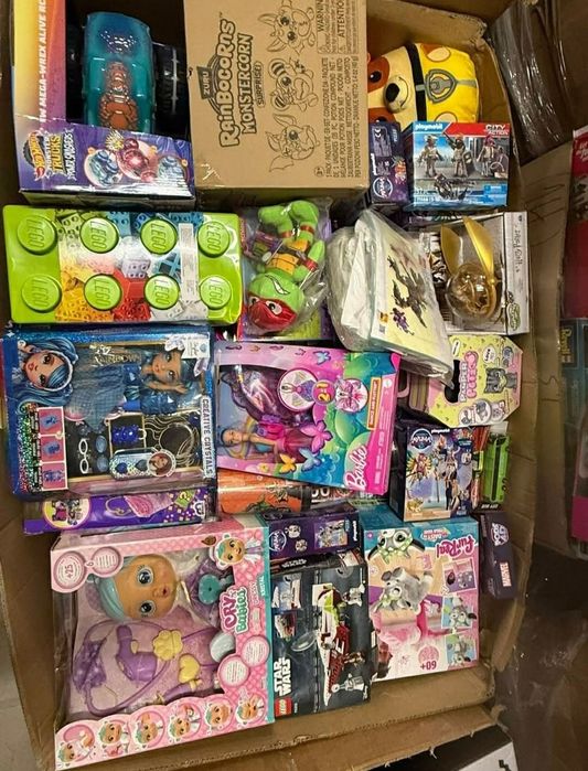 Karton Zabawk Mix 100PLN Nowe LEGO Barbie Hobbit Star Wars Pokemon