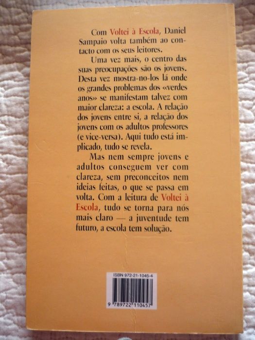 Livro Voltei à Escola de Daniel Sampaio