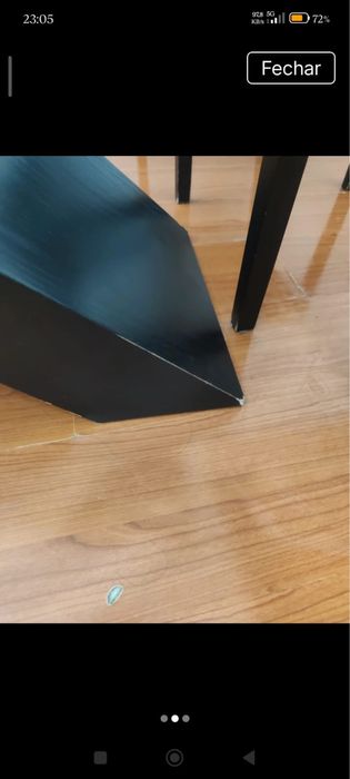 Mesa de vidro com 4 cadeiras