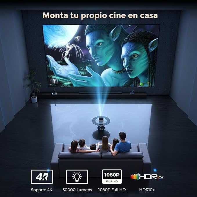Mini Projetor Netflix , HBO, Disney- - WiFi -Bluetooth