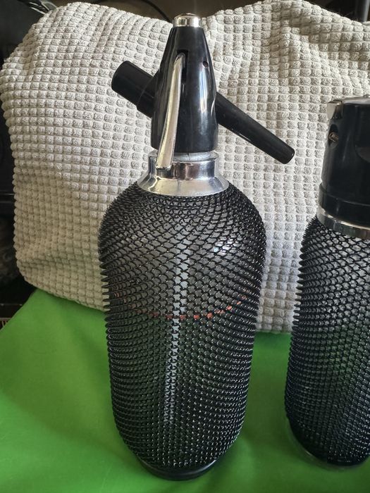 Conjunto Barman com garrafa Sifão em vidro