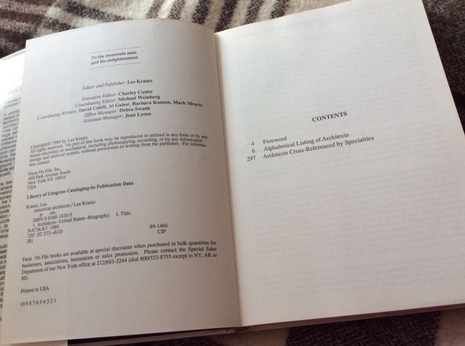 Livro sobre Arquitectura Americana