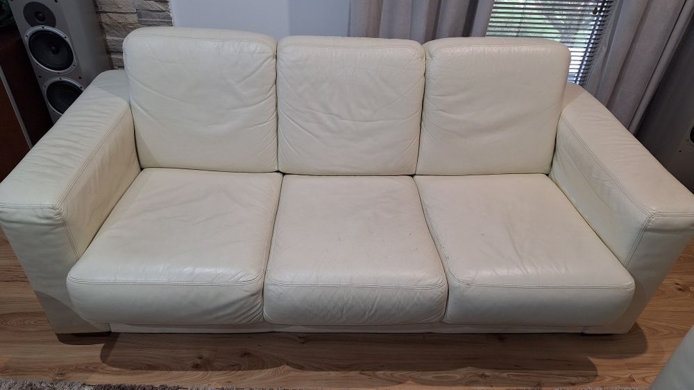 Kanapa i 2 fotele firmy Etap skóra