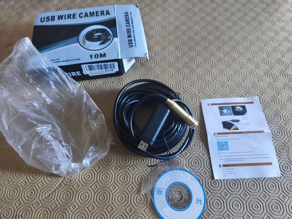 Câmera Endoscópica USB com cabo de 10m
