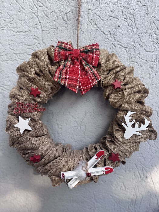 Wieniec śeiateczny z juty