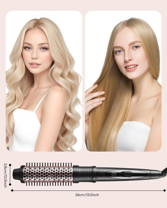 Szczotka dmuchająca 2 w 1, lokówka z wymiennymi głowicami