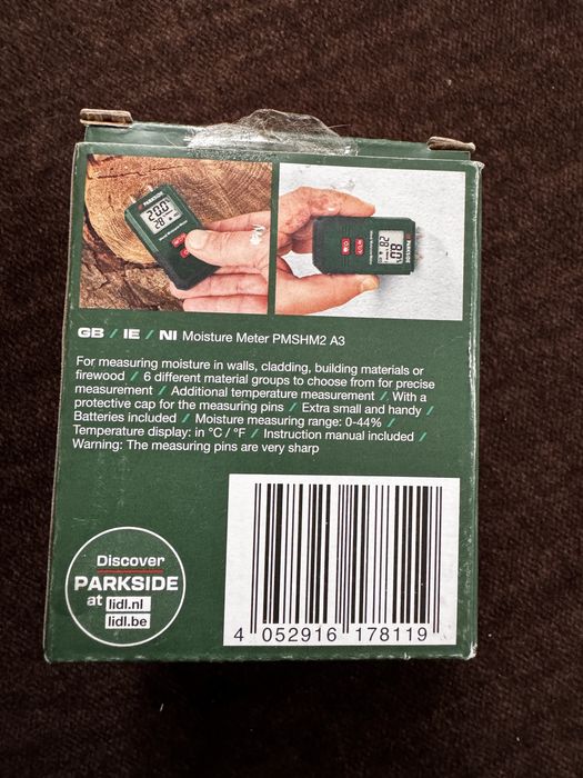 Вимірювач вологості гігрометр Parkside