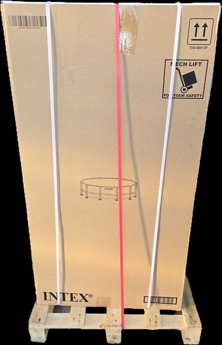 Intex Basen stelażowy 457x122cm + pompa 26726GN