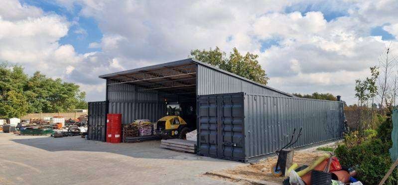 Kratownice magazynowe 7.9m zadaszenia kontenerów wiaty
