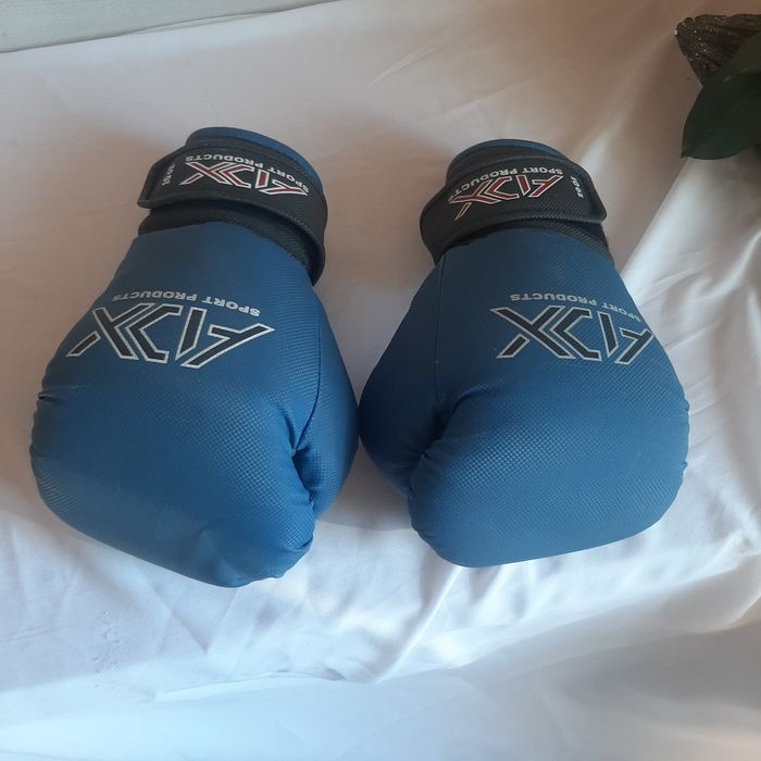 Боксерські перчатки таеквондо спорт сині рукавиціі переросли професійн