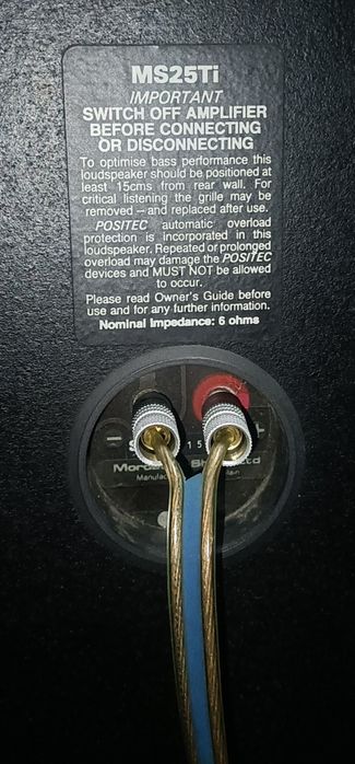 Set Colunas Hifi Mordaunt Short MS com suportes Goldring25 Ti