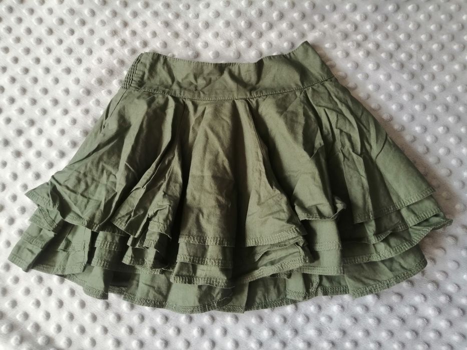 Spódniczka zielona krótka hm h&m Rozmiar 110