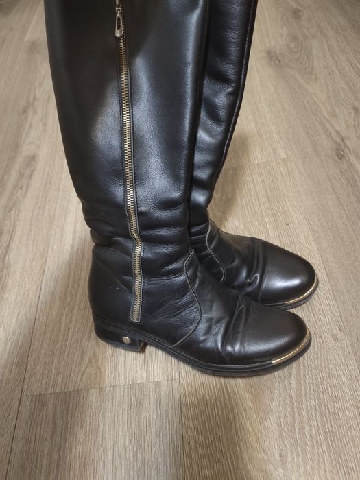 Сапоги осенние 36 р кожа