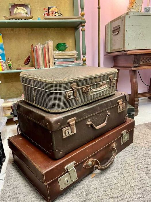 Malas de viagem antigas e vintage