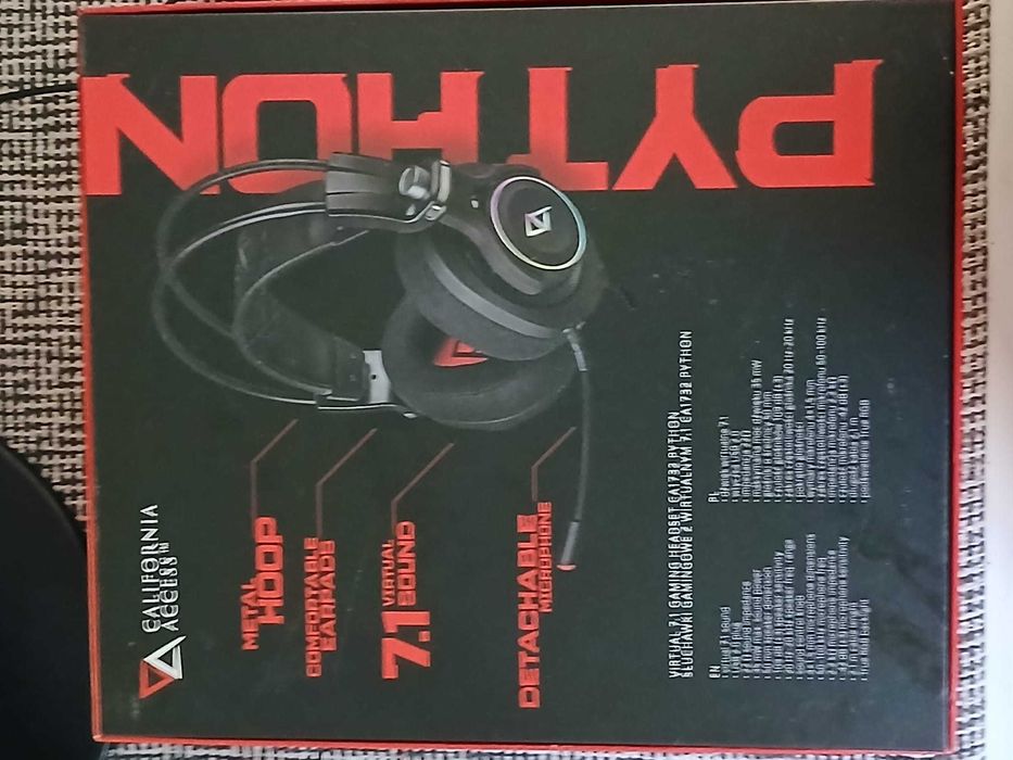 Słuchawki z mikrofonem USB Python California Access OKAZJA