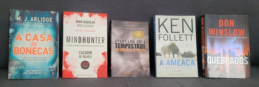 5 Livros Thriller e Crime | Mindhunter, Ken Follett, Don Winslow e M. J. Arlidge