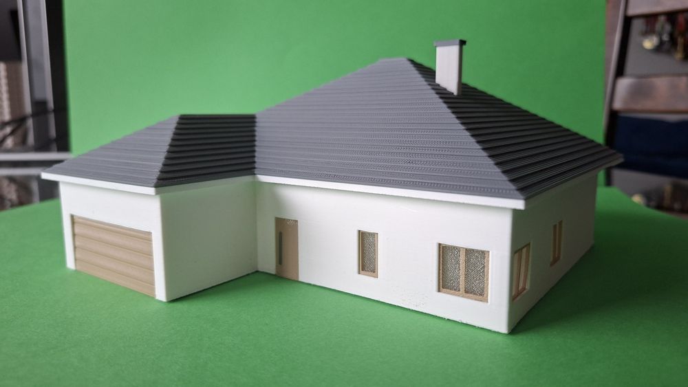 Model domu w skali H0 1:87