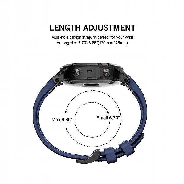 Pasek do Garmin Fenix 5 / 6 / 6 Pro Navy Blue