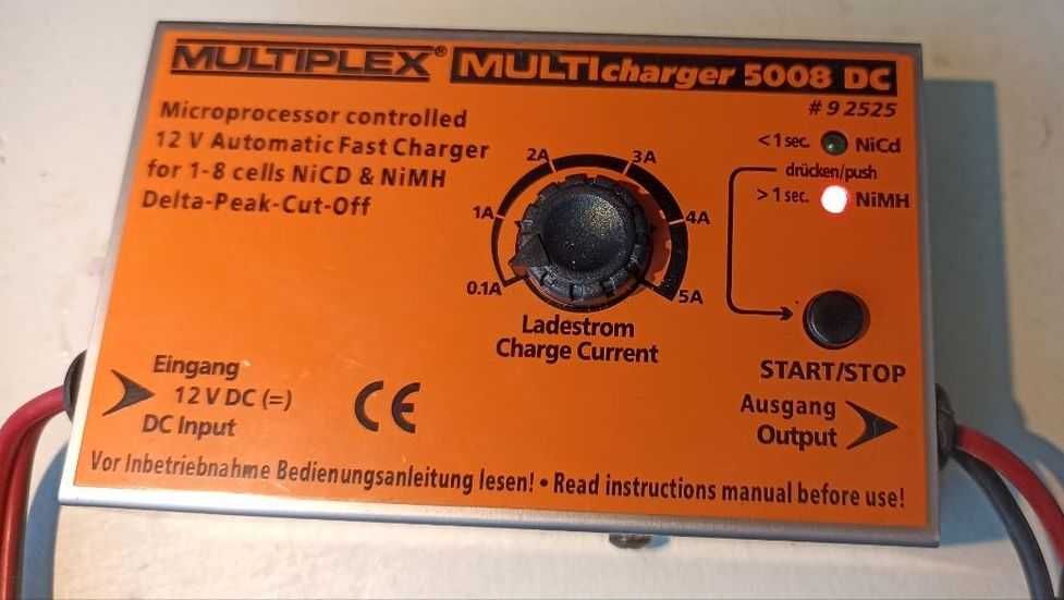 Carregador Rádio Modelismo Multiplex MULTIcharger 5008 DC (NiMH/NiCd)