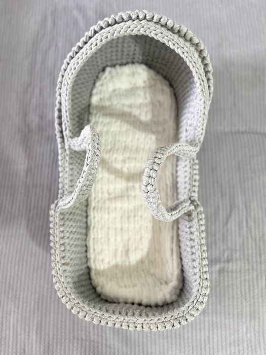 Плетена люлька-переноска для немовлят розмір 700х300. З матрасиком.