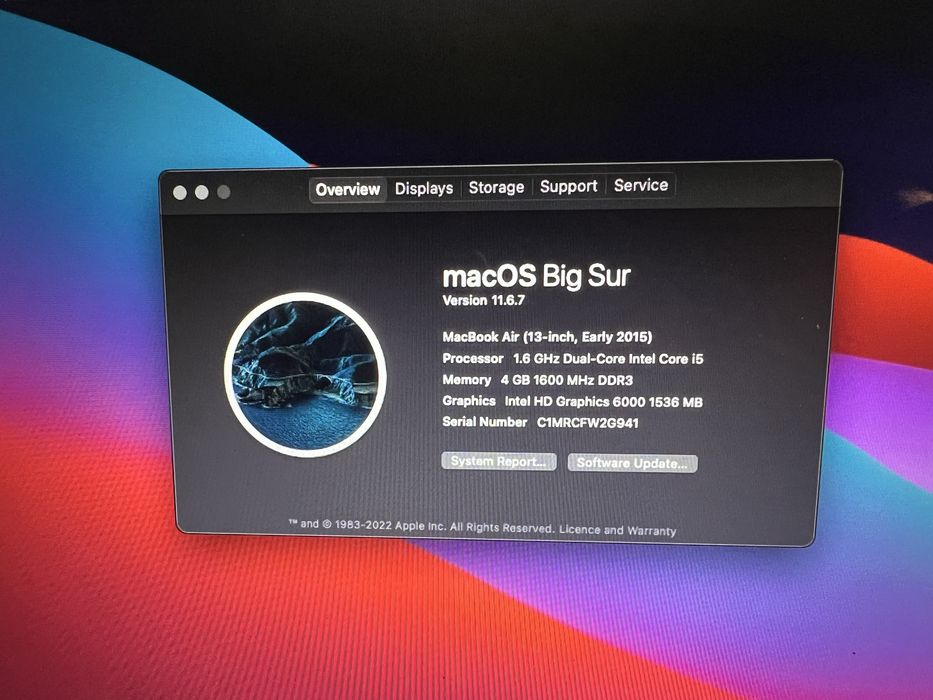 MacBook Air 2015 - 13”