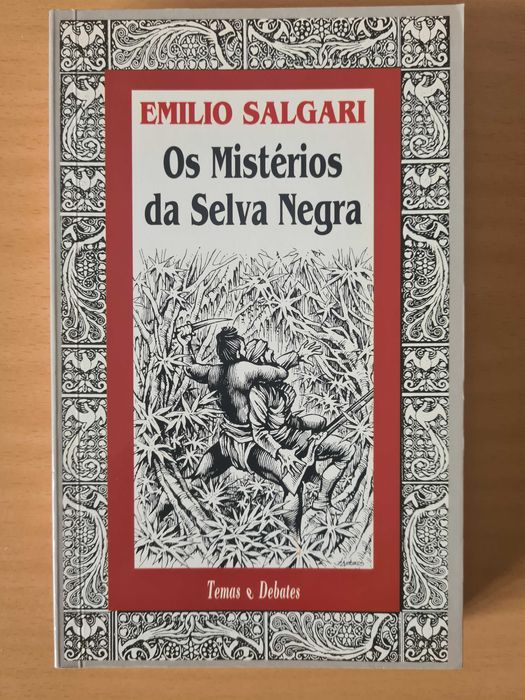 Livro juvenil "Os Mistérios da Selva Negra" de Emilio Salgari