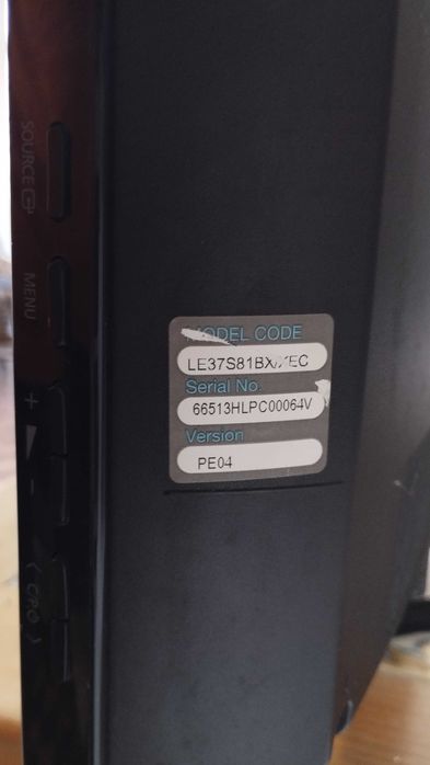 Televisão Samsung LE37S81B – Para Peças