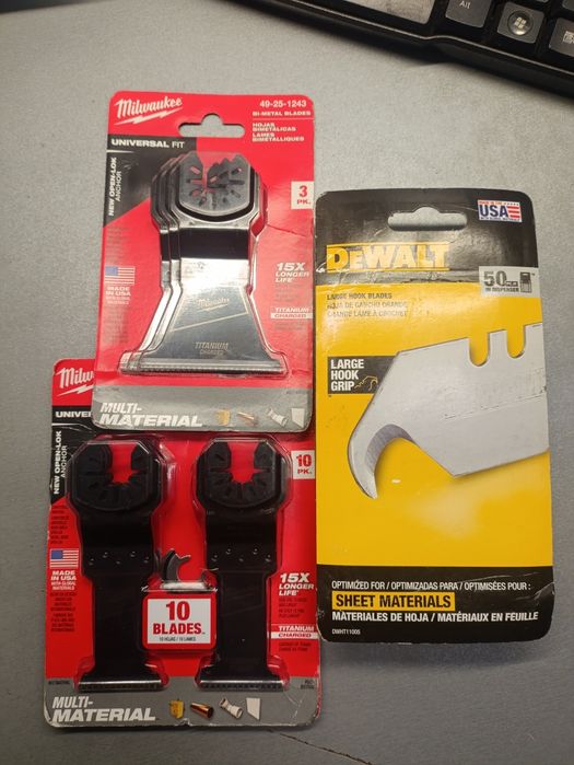 Dewalt.Milwaukee.різьбомір/шагомір метричний.біта,леза трапеція крючок