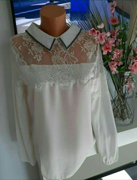 Koszula Koronka Cyrkonie