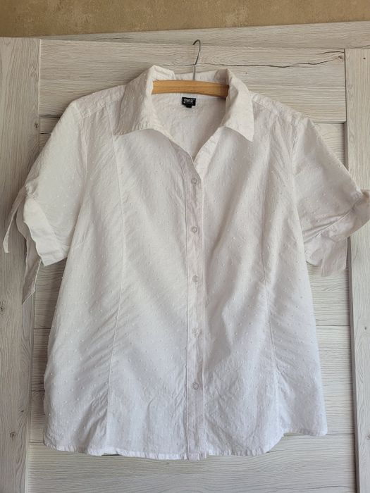 Śliczna urocza bluzka bawełniana 42 44 wiązanie