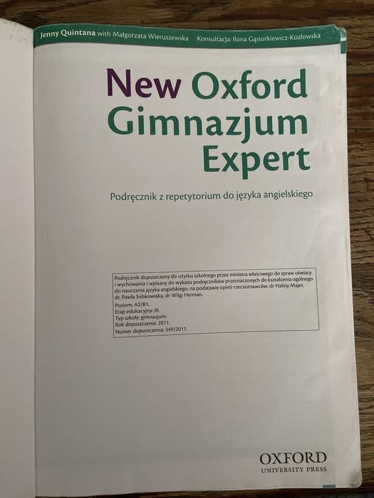 New Oxford Gimnazjum Expert