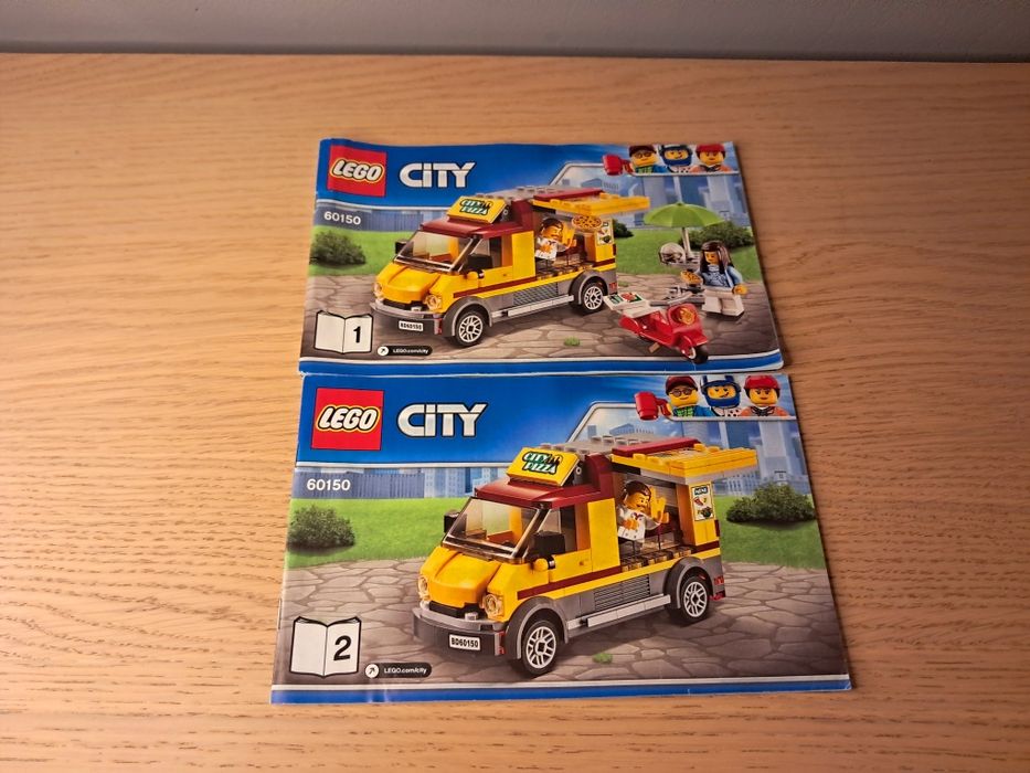 Zestaw LEGO city 60150 pizza van kompletny
