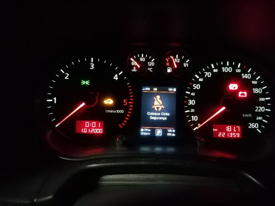Quadrante Audi A3 8L Cores 3D MFD VDO computador de bordo