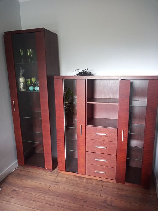 Komoda z witryną- kolekcja Arras