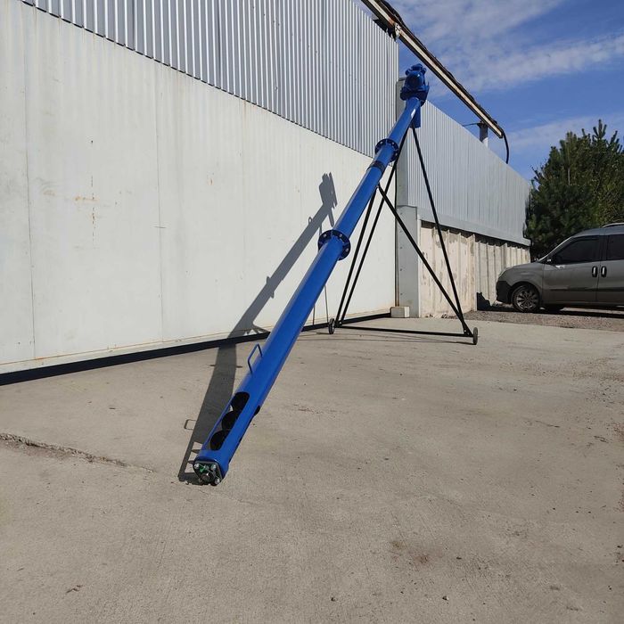 Шнековый погрузчик, винтовой конвейер, транспортер зерна 133*12*380