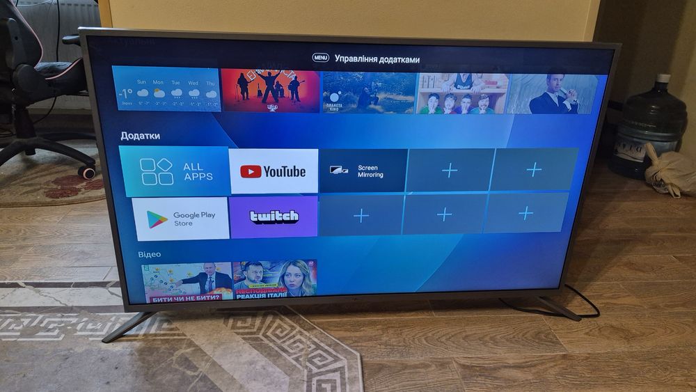 4к телевізор, 49 дюймів Gazer tv49-us2g