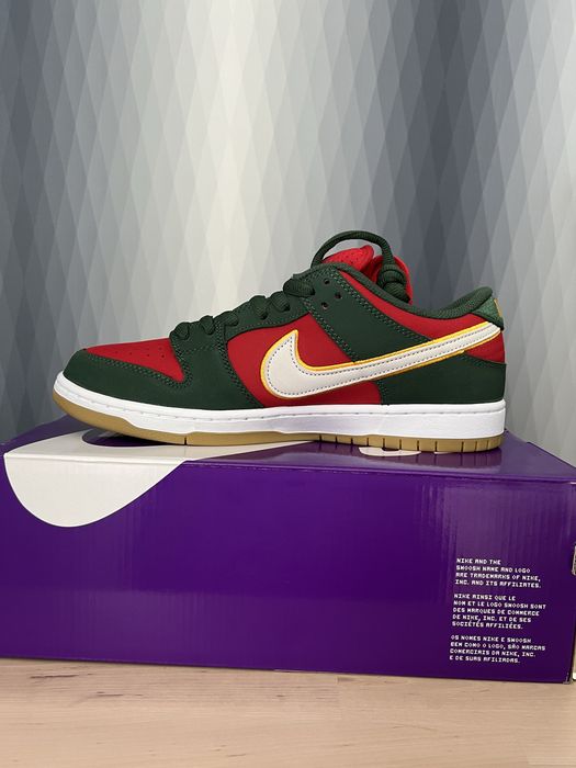 Оригінал Nike SB Dunk Low Pro PRM Seattle Supersonics FZ1287-300