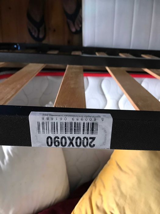 single mattress VADSÖ + bed frame Mindol64585605534977123