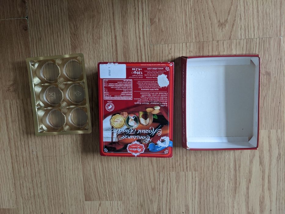 Pudełko po cukierkach Mozart